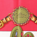 Hermès Carré 90 "Festival des Amazones" Silk handkerchief in Red