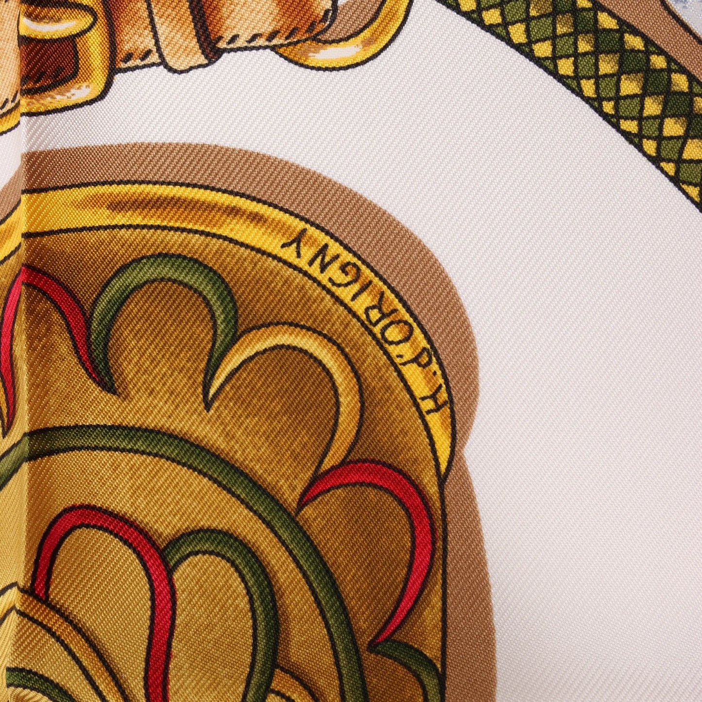 Hermès Carré 90 "Festival des Amazones" Silk handkerchief in Red