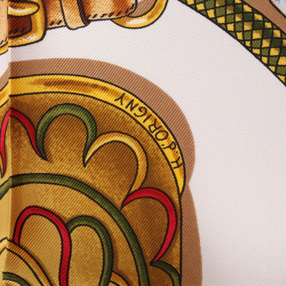 Hermès Carré 90 "Festival des Amazones" Silk handkerchief in Red