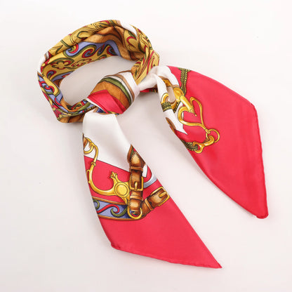 Hermès Carré 90 "Festival des Amazones" Silk handkerchief in Red