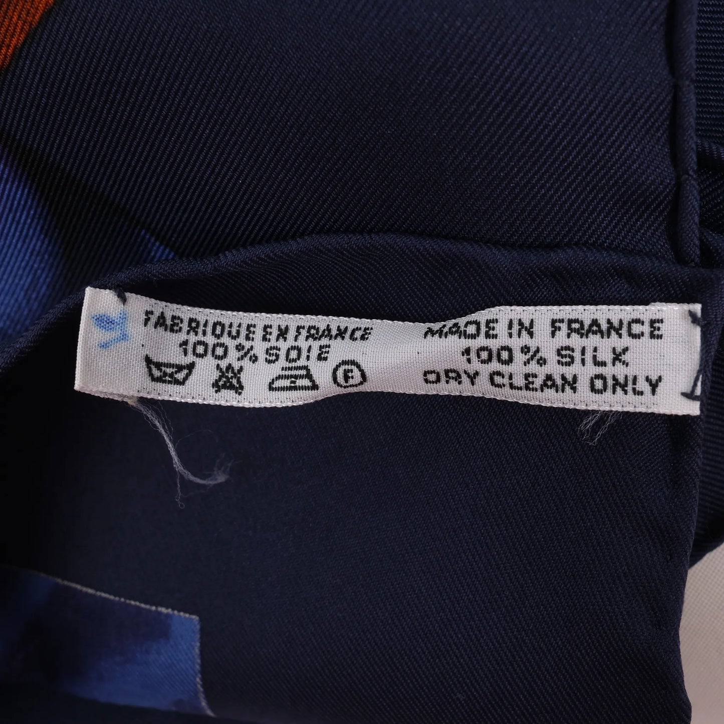 Hermès Carré 90 "Chasse a Vol falconry" Silk handkerchief in Navy Blue