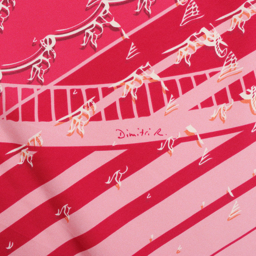 Hermès Carré 90 "Ginza 10th anniversary" Silk handkerchief in Pink