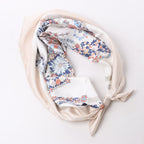 Hermès Carré 90 "RIDES DE GALA EN FLEURS" 100% Silk Scarf in Beige