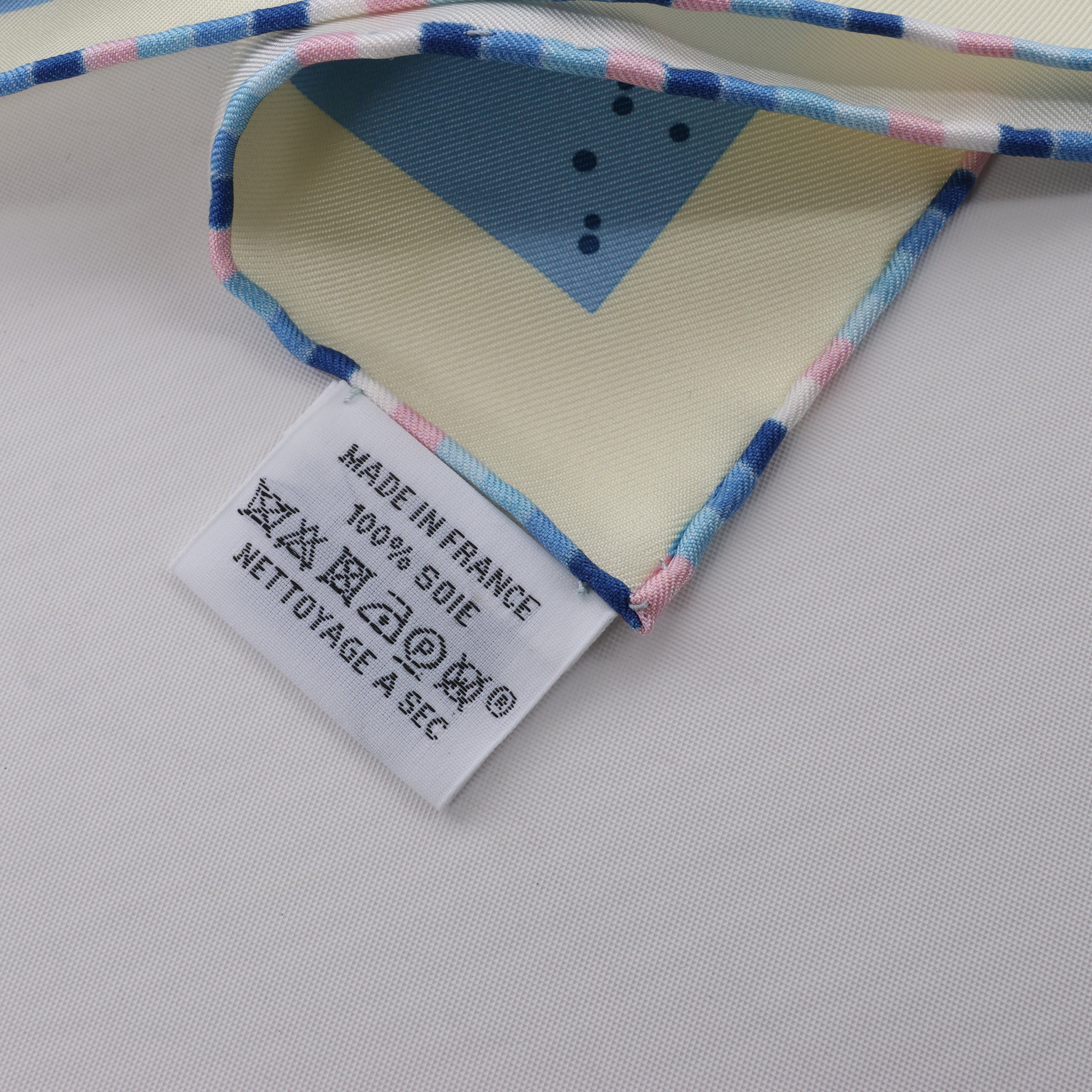 Hermès Carré 90 "Space Derby" 100% Silk Scarf in Blue