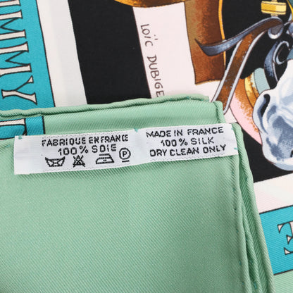 Hermès Carré 90 "THE ORIGINAL NEW ORLEANS CREOLE JAZZ 1923" Silk handkerchief in Green