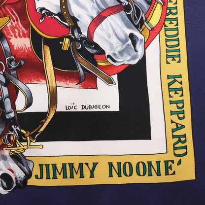 Hermès Carré 90 "THE ORIGINAL NEW ORLEANS CREOLE JAZZ 1923" Silk handkerchief in Navy Blue