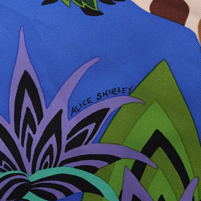 Hermès Carré 90 „DIE DREI GRACES“ Seidentaschentuch in Marineblau