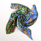 Hermès Carré 90 "THE THREE GRACES" Silk handkerchief in Navy Blue