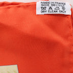 Hermès Carré 90 "TIBET" Silk handkerchief in Orange
