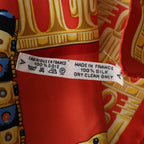 Hermès Carré 90 "TUTANKHAMUN" Silk handkerchief in Orange