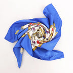 Hermès Carré 90 "Tambour no Taiko" Silk handkerchief in Blue