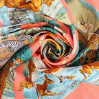 Hermès Carré 90 "Tanzanie" Silk handkerchief in Pink