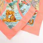 Hermès Carré 90 "Tanzanie" Silk handkerchief in Pink