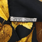 Hermès Carré 90 "Tourbillon" Silk handkerchief in Black