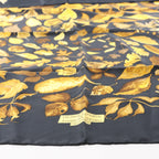 Hermès Carré 90 "Tourbillon" Silk handkerchief in Black