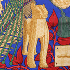 Hermès Carré 90 "Tresor Royal du Benin" Silk handkerchief in Red