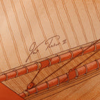 Pañuelo Hermès Carré 90 "Puzzle" 100 % seda en color naranja