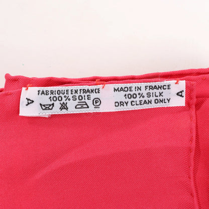 Hermès Carré 90 "VIVE LE VENT" Silk handkerchief in Red