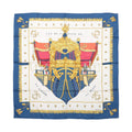 Hermès Carré 90 "Vue du Carrosse de la Galère La Réale" Silk handkerchief in Navy Blue
