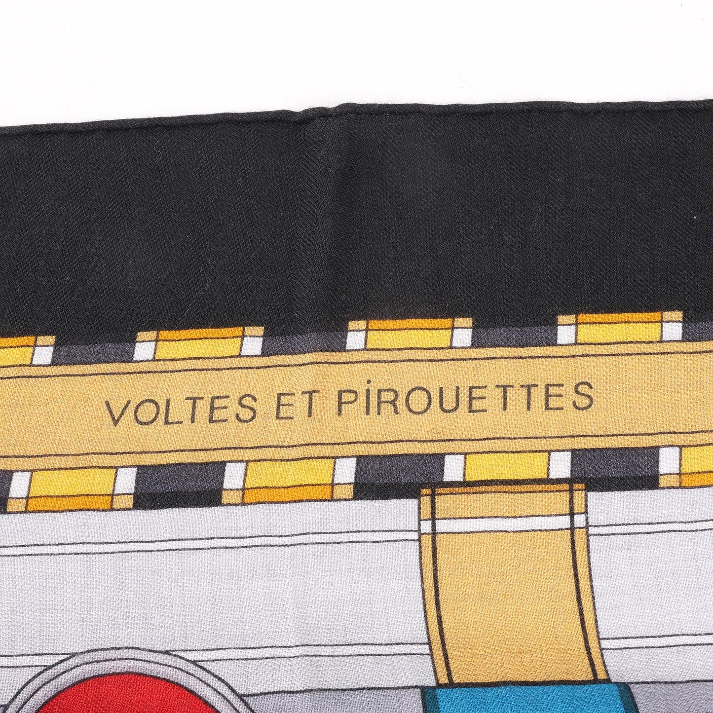 Hermès Carré Geant "Voltes et Pirouettes" Cashemere & Silk Scarf in Black