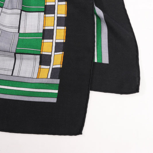Hermès Carré Geant "Voltes et Pirouettes" Cashemere & Silk Scarf in Black
