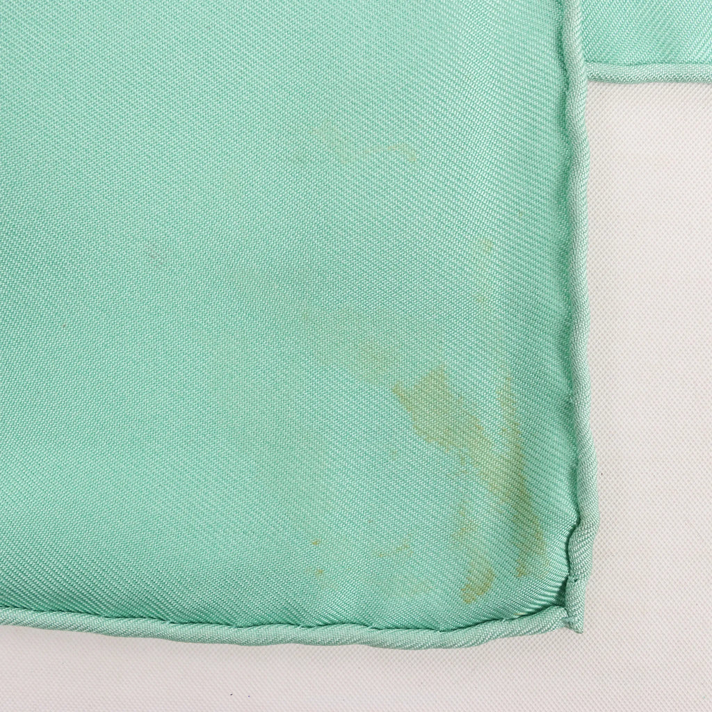 Hermès Carré 90 "Auteuil en Mai" Silk handkerchief in Green