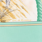 Hermès Carré 90 "Auteuil en Mai" Silk handkerchief in Green