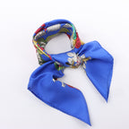 Hermès Carré 90 "Chapeau" Silk handkerchief in Blue