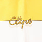 Hermès Carré 90 "Clips" Silk handkerchief in Yellow