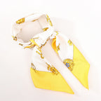Hermès Carré 90 "Clips" Silk handkerchief in Yellow