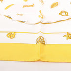 Hermès Carré 90 "Clips" Silk handkerchief in Yellow