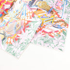 Hermès Carré 90 Double Face "Les Douze Leopards" Silk handkerchief in Multicolor