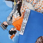 Hermès Carré 90 "Feria de Sevilla" Silk handkerchief in Blue