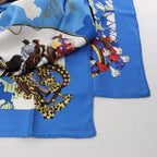 Hermès Carré 90 "Feria de Sevilla" Silk handkerchief in Blue