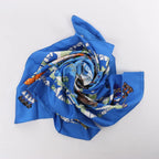 Hermès Carré 90 "Feria de Sevilla" Silk handkerchief in Blue