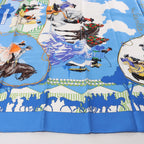 Hermès Carré 90 "Feria de Sevilla" Silk handkerchief in Blue