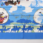 Hermès Carré 90 "Feria de Sevilla" Silk handkerchief in Blue