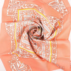 Hermès Carré 90 "Joyaux de LETE" Silk handkerchief in Pink