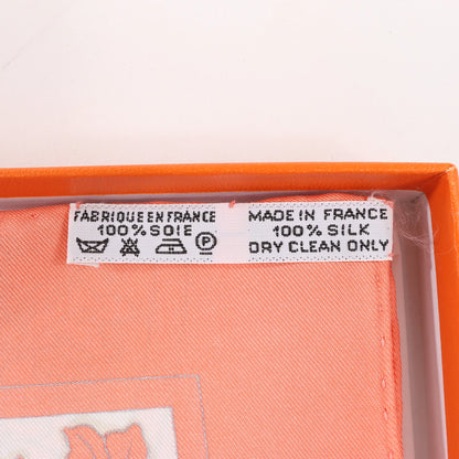 Hermès Carré 90 „Joyaux de LETE“ Seidentaschentuch in Rosa