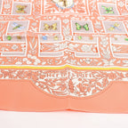 Hermès Carré 90 "Joyaux de LETE" Silk handkerchief in Pink