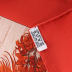 Hermès Carré 90 "Kuggor Tree" Scarf Silk in Red