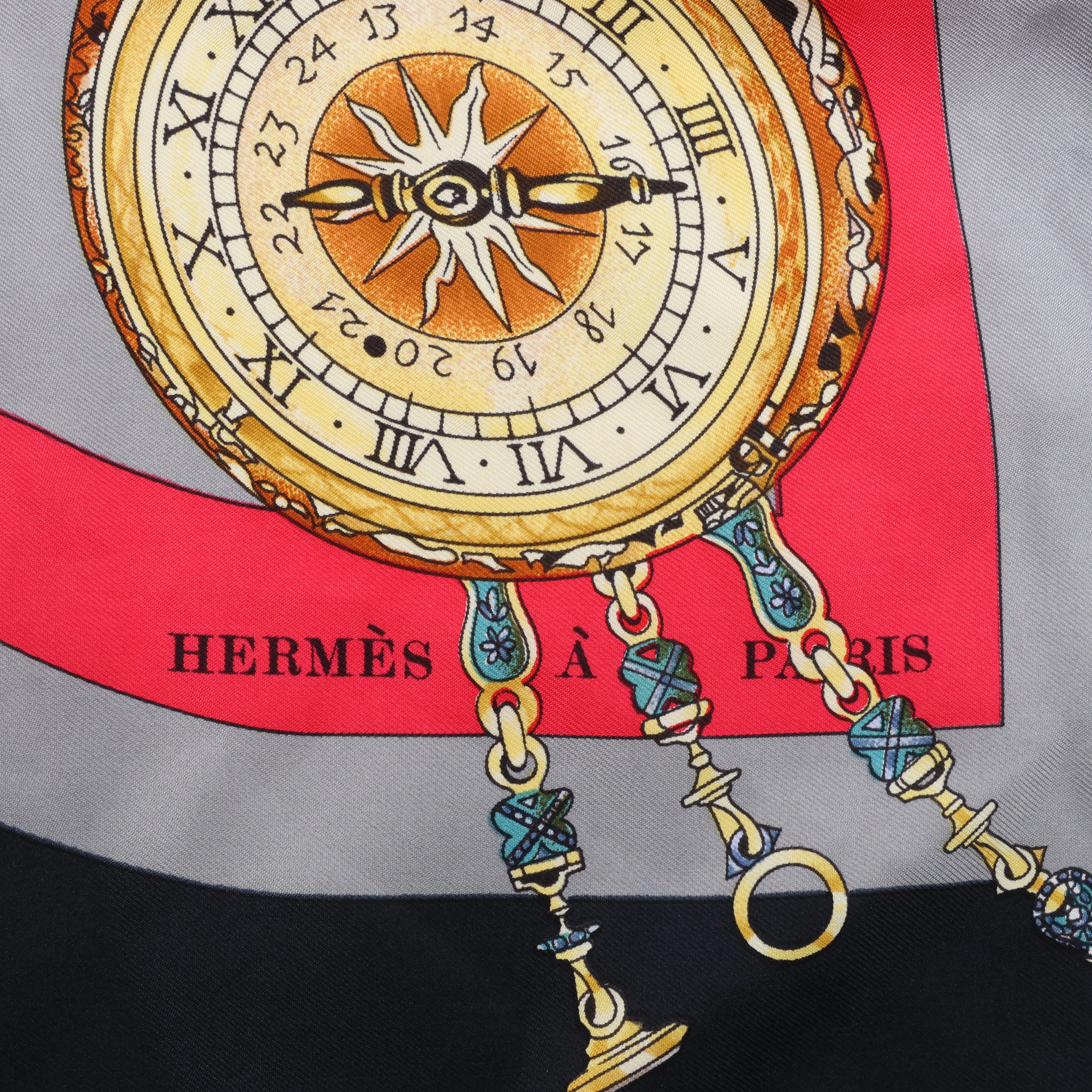 Pañuelo Hermès Carré 90 "SPRINGS" 100% seda