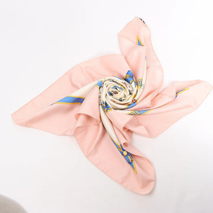 Hermès Carré 90 "Ecole Française d'Equitation" Silk handkerchief in Pink