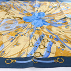 Hermès Carré 90 "Soleil de Soie" Silk handkerchief in Navy Blue