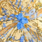 Hermès Carré 90 "Soleil de Soie" Silk handkerchief in Navy Blue