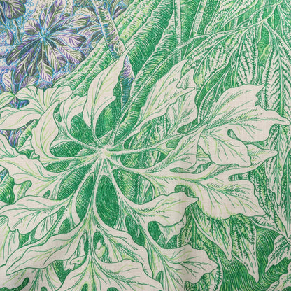 Hermès Carré Geant "BOTANICO DI PALERMO" Cashmere and Silk Scarf in Green