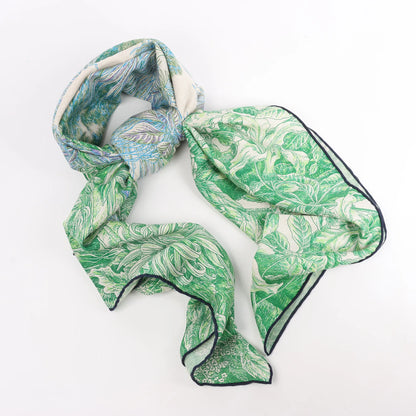 Hermès Carré Geant "BOTANICO DI PALERMO" Cashmere and Silk Scarf in Green