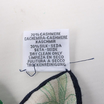 Hermès Carré Geant "BOTANICO DI PALERMO" Cashmere and Silk Scarf in Green