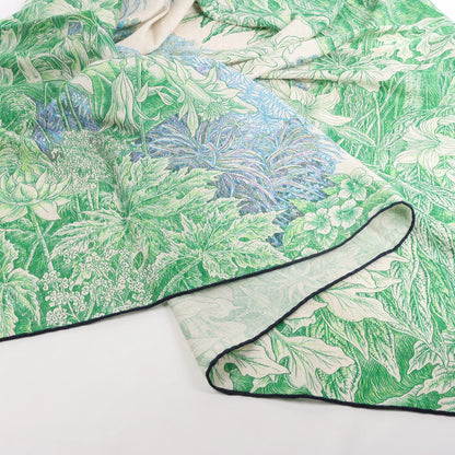 Hermès Carré Geant "BOTANICO DI PALERMO" Cashmere and Silk Scarf in Green