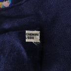Hermès Carré Géant "CHASSE EN INDE" Cashmere & Silk Scarf in in Navy Blue